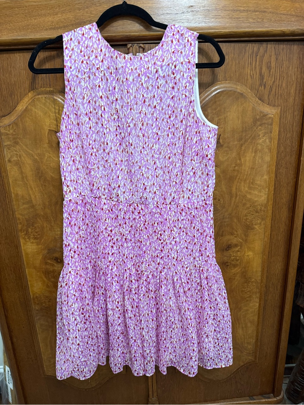 Ann Taylor Pink Floral Print Sleeveless Dress